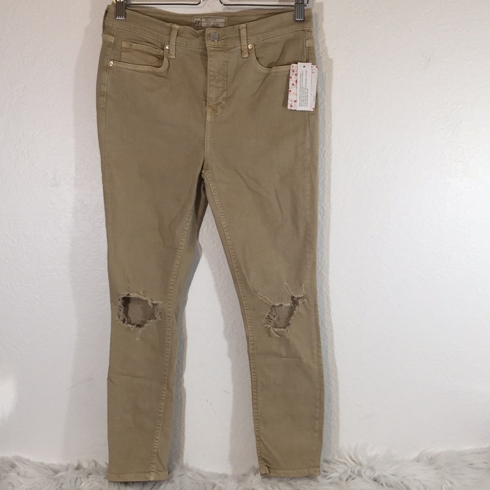 FREE PEOPLE High Rise Busted Knee Skinny Jeans - Picture 3 of 12